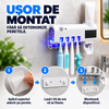 Suport Inteligent de Baie pentru Periuțe, Pastă și Sterilizare UV