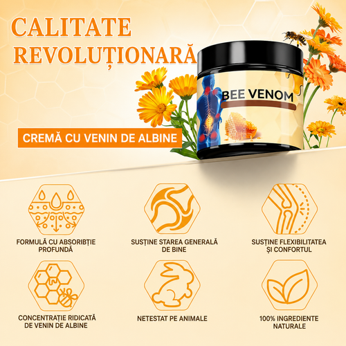 Cremă cu Venin de Albine pentru Articulații și Mușchi